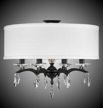 American Brass & Crystal FM5624-G-32G-36G-ST-GL - Eight Light Flush Mount